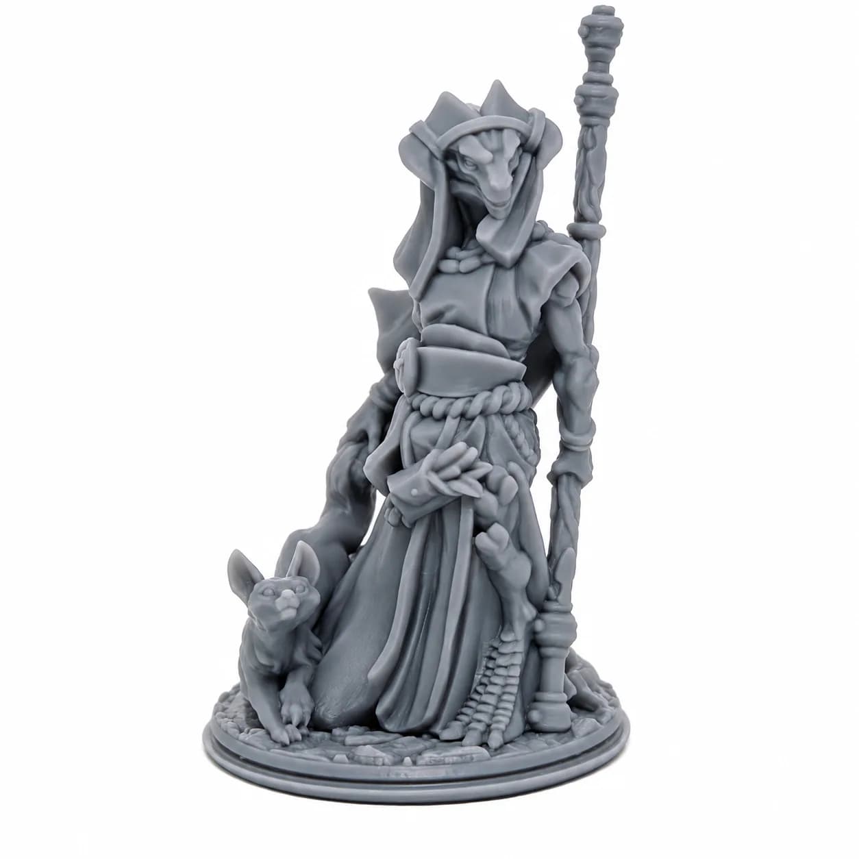 Imagen de #1002 A - Dragonborn Druida - 25mm