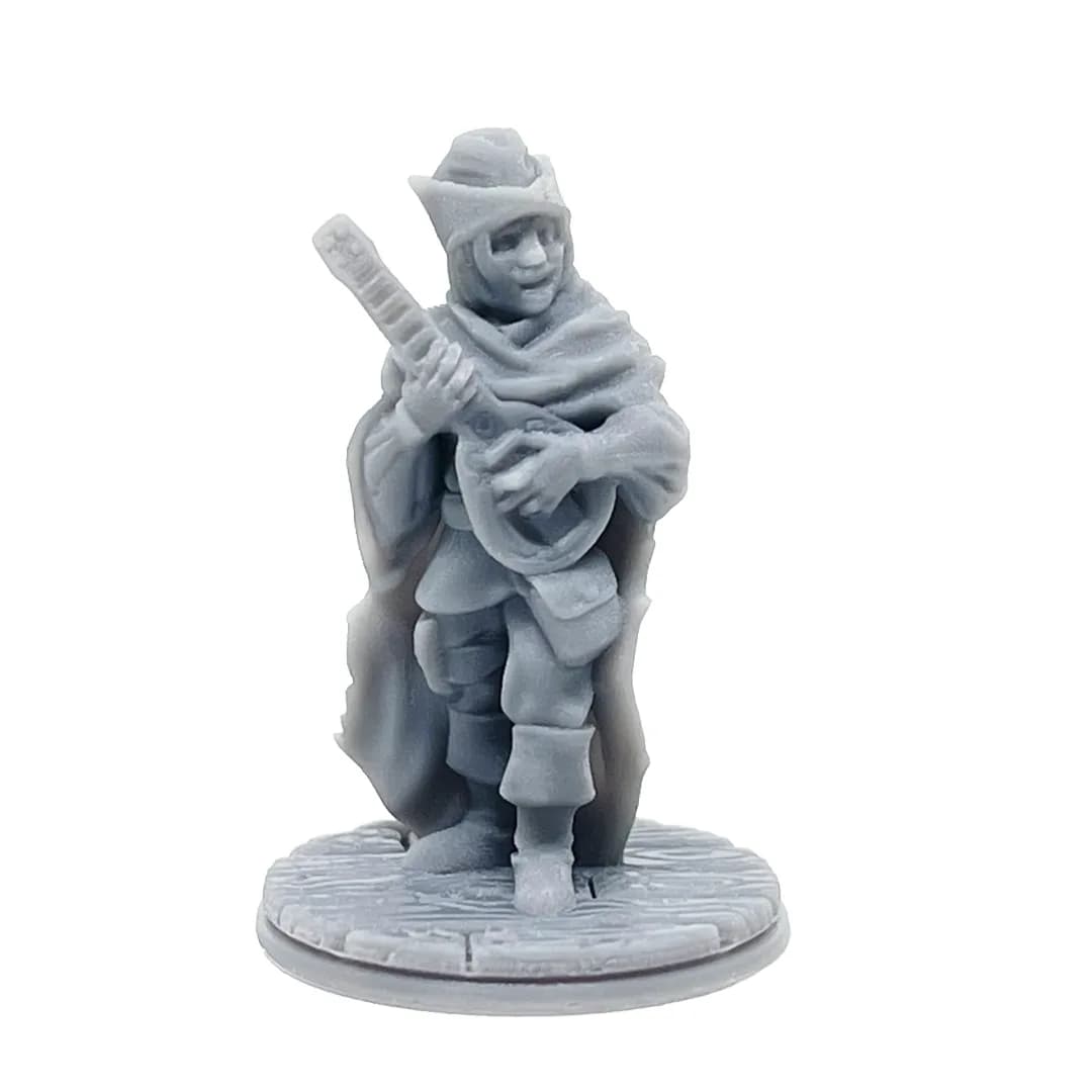Imagen de #649 A - Humano Bardo - 25mm