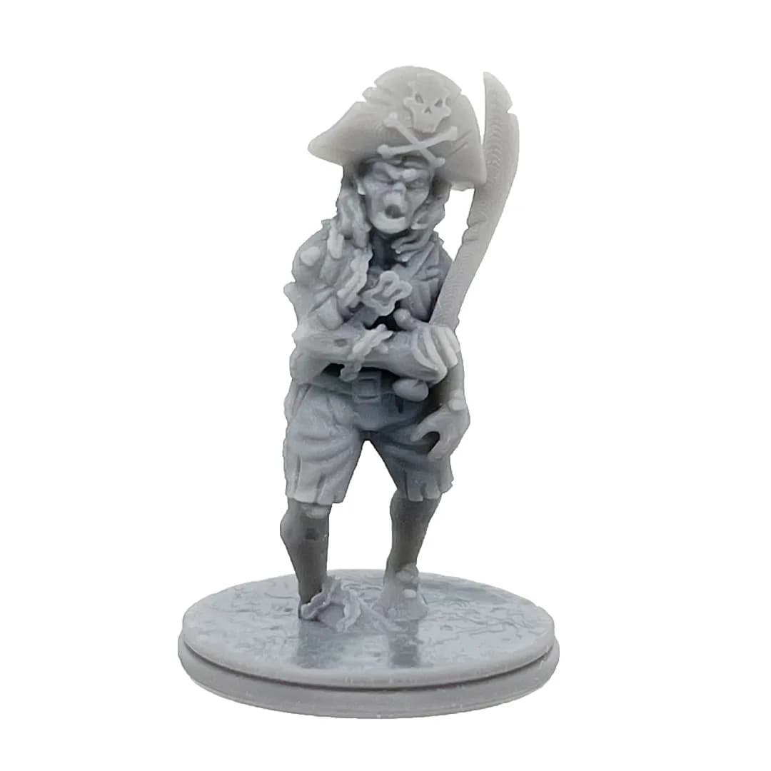 Imagen de #171 A - Zombie Capitán Pirata - 25mm
