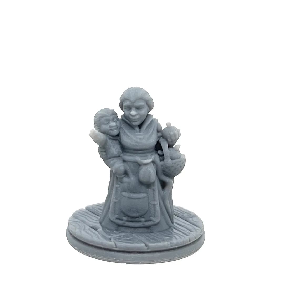 Imagen de #664 A - Enana Madre e Hijo - 25mm